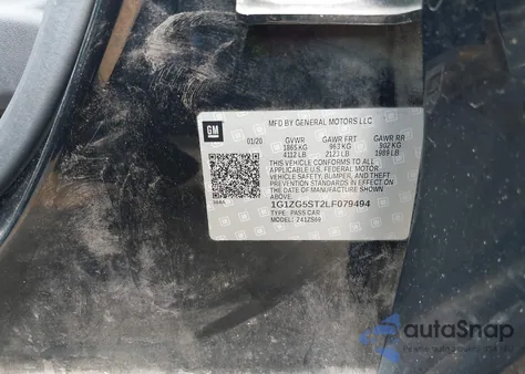 2020 Chevrolet Malibu Fwd Rs z USA, uszkodzony, nr VIN 1G1ZG5ST2LF079494